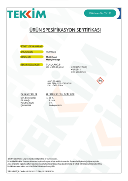 T E M D&ouml;k&uuml;man Mass-108 &Uuml;R&Uuml;N SPESİFİKASYON