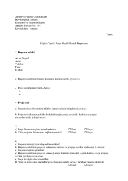 Küçük Çaplı Proje için başvuru formu [pdf, 25.71k]