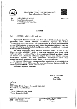 tc gıda, tarım ve hayvancılık bakanlığı