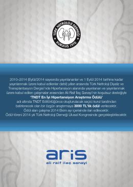 2010-2014 (Eylül/2014 sayısında yayınlananlar ve 1 Eylül 2014