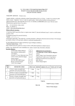 (Nisan - Aralık) 9 ay aylık