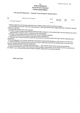 888-fako tubıng set alımı - Konya Numune Hastanesi