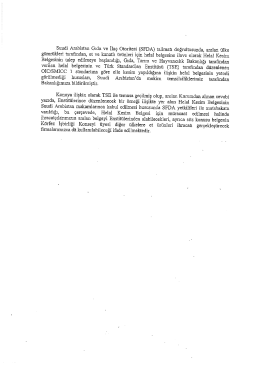 Yazı ve Helal Kesim Belgesi Örneği (2 sayfa)