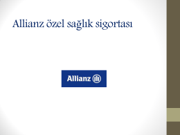 Allianz Özel Sağlık Sigortası