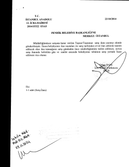 T.c. İSTANBUL ANADOLU 23/10/2014