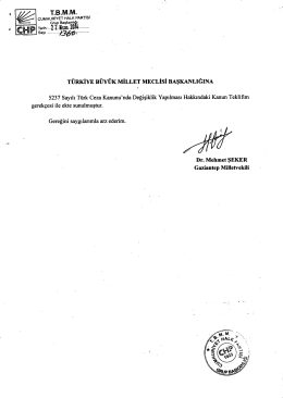 T. B.M.M . cuMHURIYET HALK PARTlsI