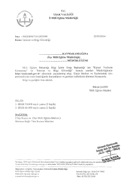 İnternet ve Bilgi G&uuml;venliği - Uşak Milli Egitim M&uuml;d&uuml;rl&uuml;ğ&uuml;