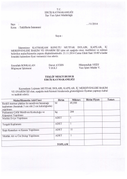 T.C. - Van Yikob - İhale Y&ouml;netim Sistemi
