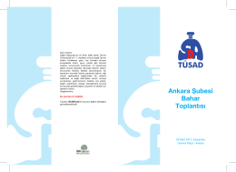 TÜSAD Ankara Şubesi Bahar Toplantısı