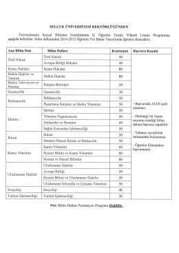 __ &Ouml;zel Hukuk 40 - Sel&ccedil;uk &Uuml;niversitesi
