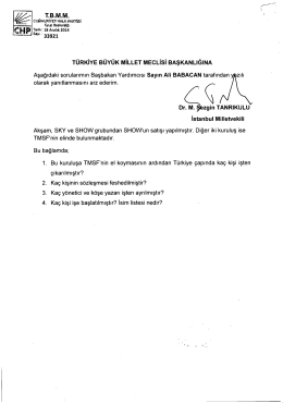 CH? - Türkiye Büyük Millet Meclisi