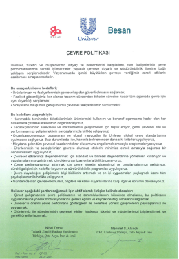 Çevre Politikası - PDF