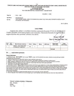 2014-1560 TAŞ YAKALAMA FORSEPSİ TAMİRİ