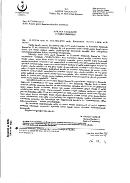 Eczacılık ve Tıbbi - Ankara İl Sağlık Müdürlüğü