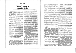 """&Ccedil;elişki"" Sorunu ve Sosyalist Harekette Bunalım"