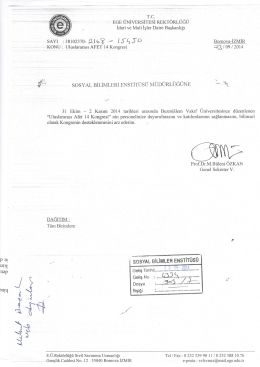 uluslararası afet kongresi hakkında..
