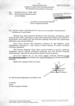 A&ccedil; - T&uuml;rkiye Kamu Hastaneleri Kurumu