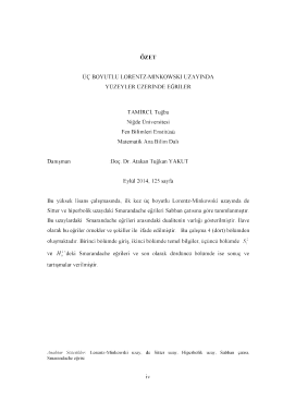 TAMİRCL Tuğba - Niğde Üniversitesi