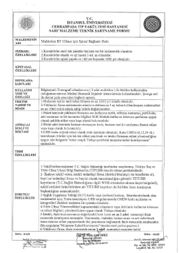 T.c. İSTANBUL ÜNİVERSİTESİ cERRAHPAŞA TIP FAKÜLTESİ