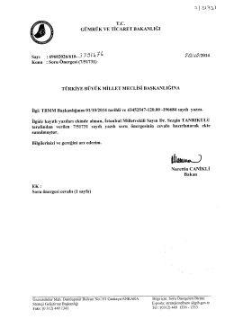 Cevap - T&uuml;rkiye B&uuml;y&uuml;k Millet Meclisi