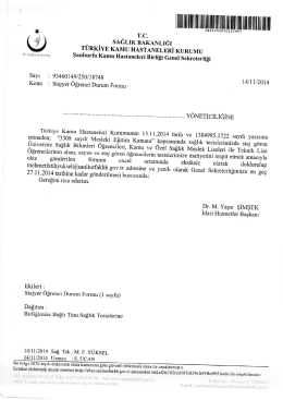 ıııııııııııııııııııııııııı - TC Şanlıurfa Kamu Hastaneler Birliği Genel