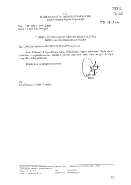 S&uuml;resi Ge&ccedil;tikten Sonra Gelen Cevap