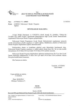 Olur - &Ccedil;ocuk Hizmetleri Genel M&uuml;d&uuml;rl&uuml;ğ&uuml;