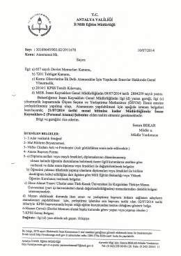 2014-KPSS Atamaları - Antalya Milli Eğitim M&uuml;d&uuml;rl&uuml;ğ&uuml;