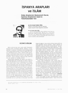 isPANYA ARAPLARI - İslami Arastirmalar