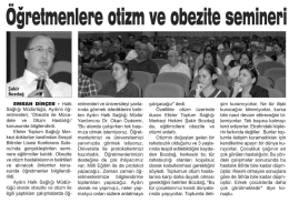 Öğretmenlere Otizm ve Obezite Semineri