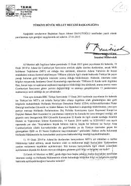 türkiye büyük millet meclisi başkanlığına