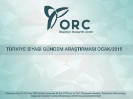 orc ocak 2015 türkiye siyasi gündem araştırması