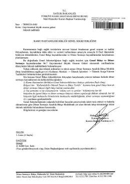 A&ccedil; - T&uuml;rkiye Kamu Hastaneleri Kurumu