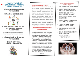 yaruıyıl tatilinde