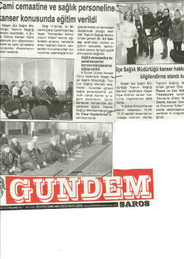 gündem saros - Keşan İlçe Sağlık Müdürlüğü