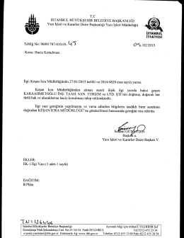 tebliğ no-45 - İstanbul Büyükşehir Belediyesi