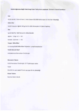 Mefrusat Teknik Sartname