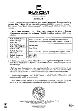 Zeyilname - 1 - Emlak Konut GYO