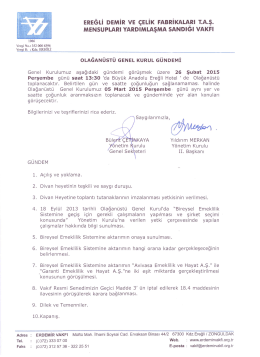 Duyuru için tıklayınız