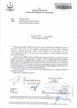 THSK İlgi &Uuml;st Yazısı