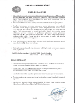 ANKARA ANAImLU LİSESİ