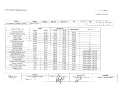 ÖN QEĞERLENDİRME FORMU sAYFA Nozı TARİH:23.02.2015