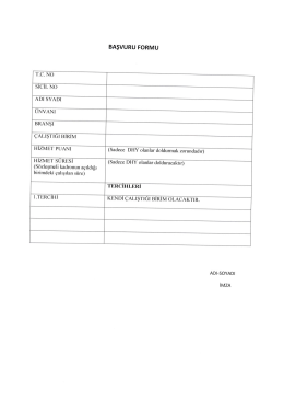 Başvuru Formu
