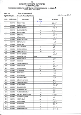 22.Grup A - Eğitim Fak&uuml;ltesi