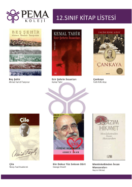 12. Sınıf Kitap Listesi