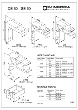 DE 60 - SE 60 K&ccedil;e Takozu