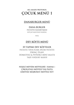 çocUK MENÜ 1