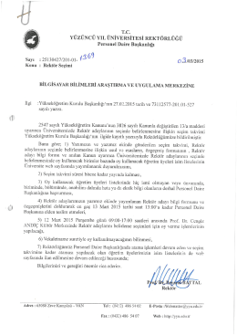 T.c. - Y&uuml;z&uuml;nc&uuml; Yıl &Uuml;niversitesi