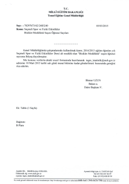 Resmi Yazı ve Form - Aksaray Milli Eğitim Müdürlüğü