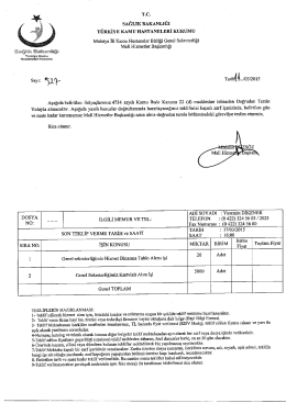 kartvizit ve tablo alımı 22(d) - Malatya İli Kamu Hastaneleri Birliği
